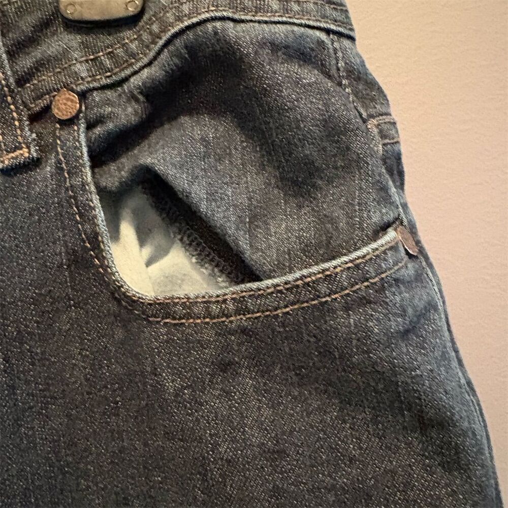 Natural Reflections Women's Size 12 Straight Blue Jeans Mid Rise Denim Fisherman - Picture 4 of 10